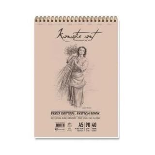 Karatis Art 90Gr A5 40 Yp. Spiralli Eskiz Blok