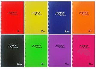 Keskin Color A5 Çizgili Defter Free Spiralli Plastik Kapak 80 Yaprak
