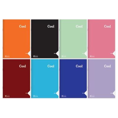 Keskin Color Cool Defter Çizgisiz Dikişli Plastik Kapak A4 80 Yaprak