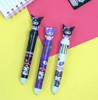 Kuromi 1006 10 Renk Tükenmez Kalem