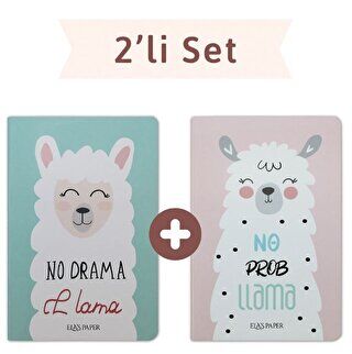 Lama Düz Twins 2 Defter Takım