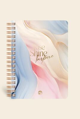 Le Color Marble Spiralli Defter Çizgili Rise