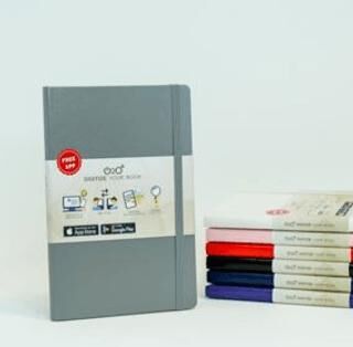 Lilamor Sert Kapak 80 Gr. Lastikli Defter Gri