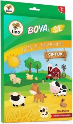 Lino Boya Sil Aktivite Matı Çiftlik Silinebilir