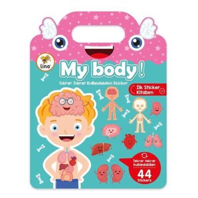 Lino Tekrar Tekrar Kullanılabilen İlk Sticker Kitabım My Body