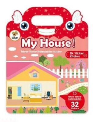 Lino Tekrar Tekrar Kullanılabilen İlk Sticker Kitabım My House