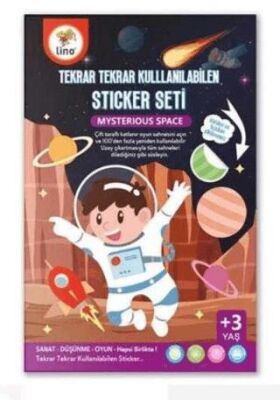 Lino Tekrar Tekrar Kullanılabilen Sticker Seti Space