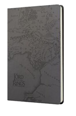 Lotr Orta Dünya Haritası Sert Kapak Butik Defter Siyah 80 yaprak