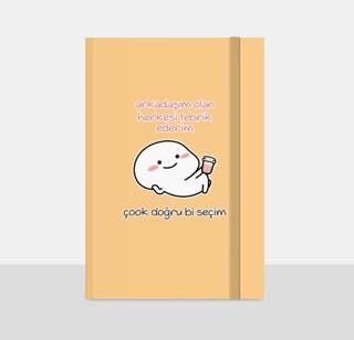 Note The Time Sert Kapak Lastikli Not Defteri
