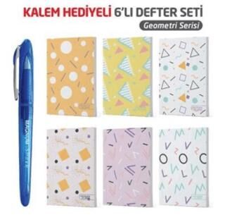 NTT - Magnum Jel Kalem Hediyeli 6 lı Defter - Geometri
