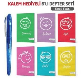 NTT - Magnum Jel Kalem Hediyeli 6 lı Defter - Smile