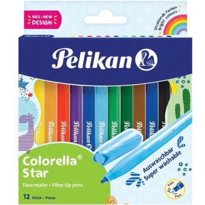 Pelikan 822305 C302 Corolella Keçeli Kalem 12 Renk