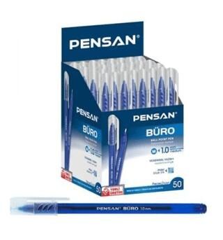 Pensan 2270 Büro Tükenmez Kalemi 1Mm Mavi 50Li