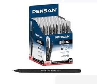 Pensan 2270 Büro Tükenmez Kalemi 1Mm Siyah 50Li