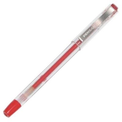 Pensan 6405 My-King Jel Metal Klips Kalem Kırmızı 0.5