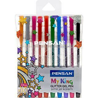 Pensan My King Simli Jel Kalem 10 lu Set