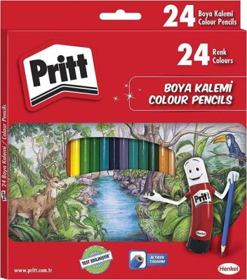 Pritt - Kuruboya Kalemi 24 Renk Karton Kutu