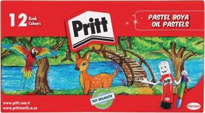 Pritt-Pastel Boya 12 Renk Karton Kutu