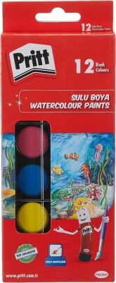 Pritt-Suluboya 12 Renk Küçük Tablet