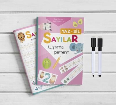 Sayılar Yaz Sil Alıştırma Defterim