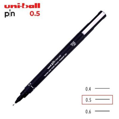 Uni Pin 0.5 Fine Line Akrilik Uçlu Kalem Siyah Pın05-200