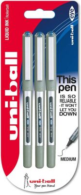 Uniball Eye Fine 0.7 Roller Kalem 3Lü Mavi Blister