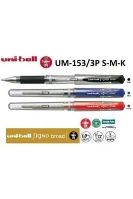 Uniball Signo Broad 1.0 İmza Kalemi 3Lü S-M-K Um-153-3P S- M-K