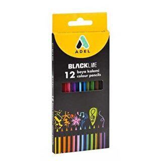 Adel Kuru Boya Blackline Tam Boy 12 Renk