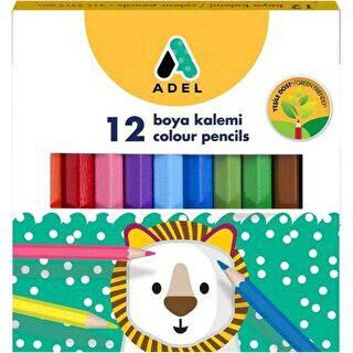 Adel Kuru Boya Karton Kutu Yarım Boy 12 Renk