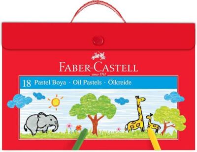 Faber-Castell Çantalı Pastel Boya 18 Renk