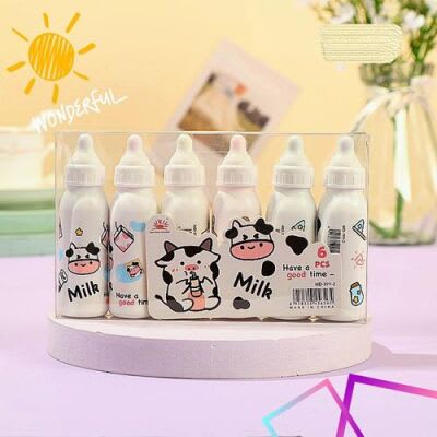 Maxx Md-199 Milk 6`lı Fosforlu Kalem Set
