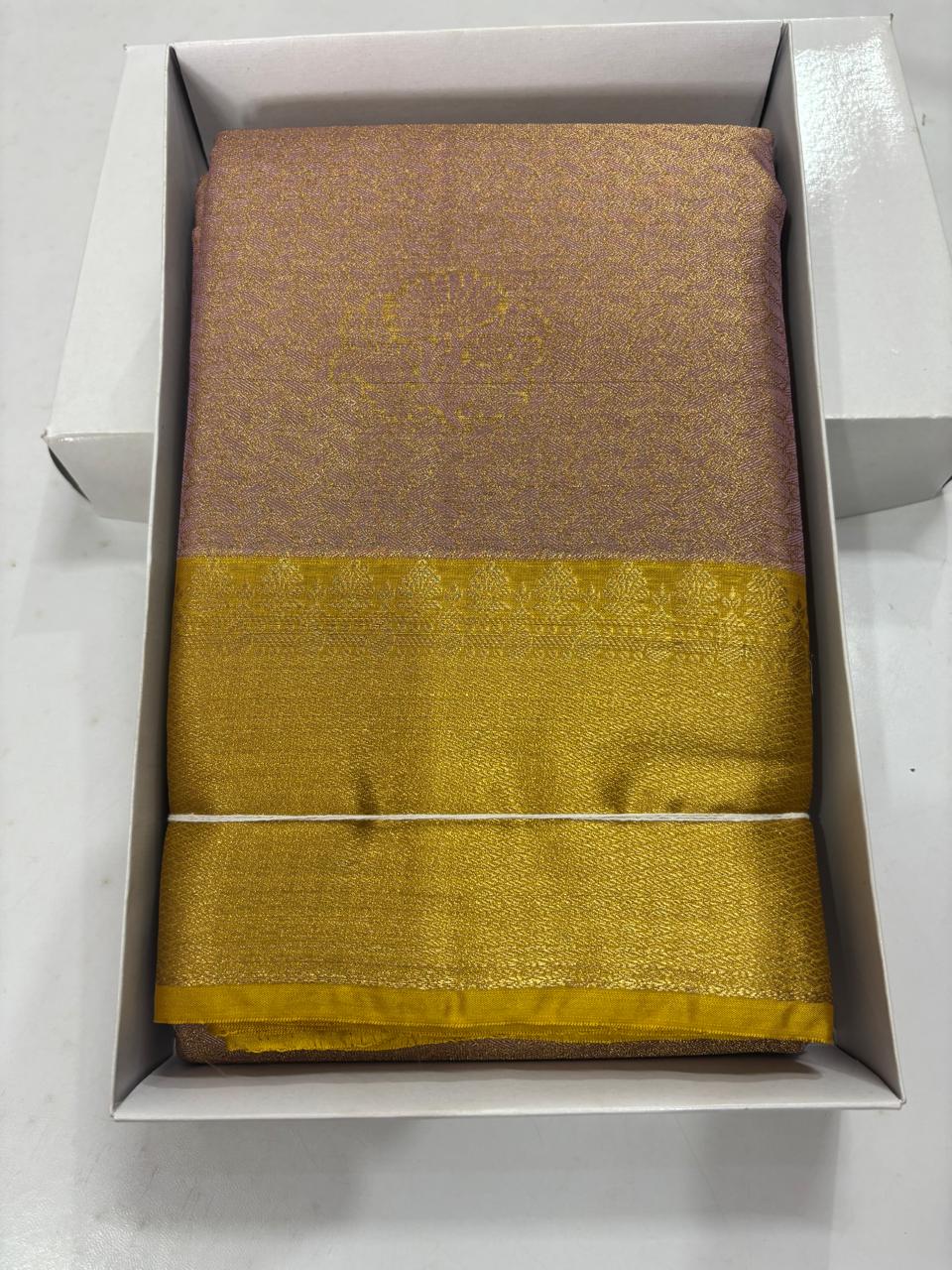 Slate Grey & Teal Blue Contemporary Sico Saree