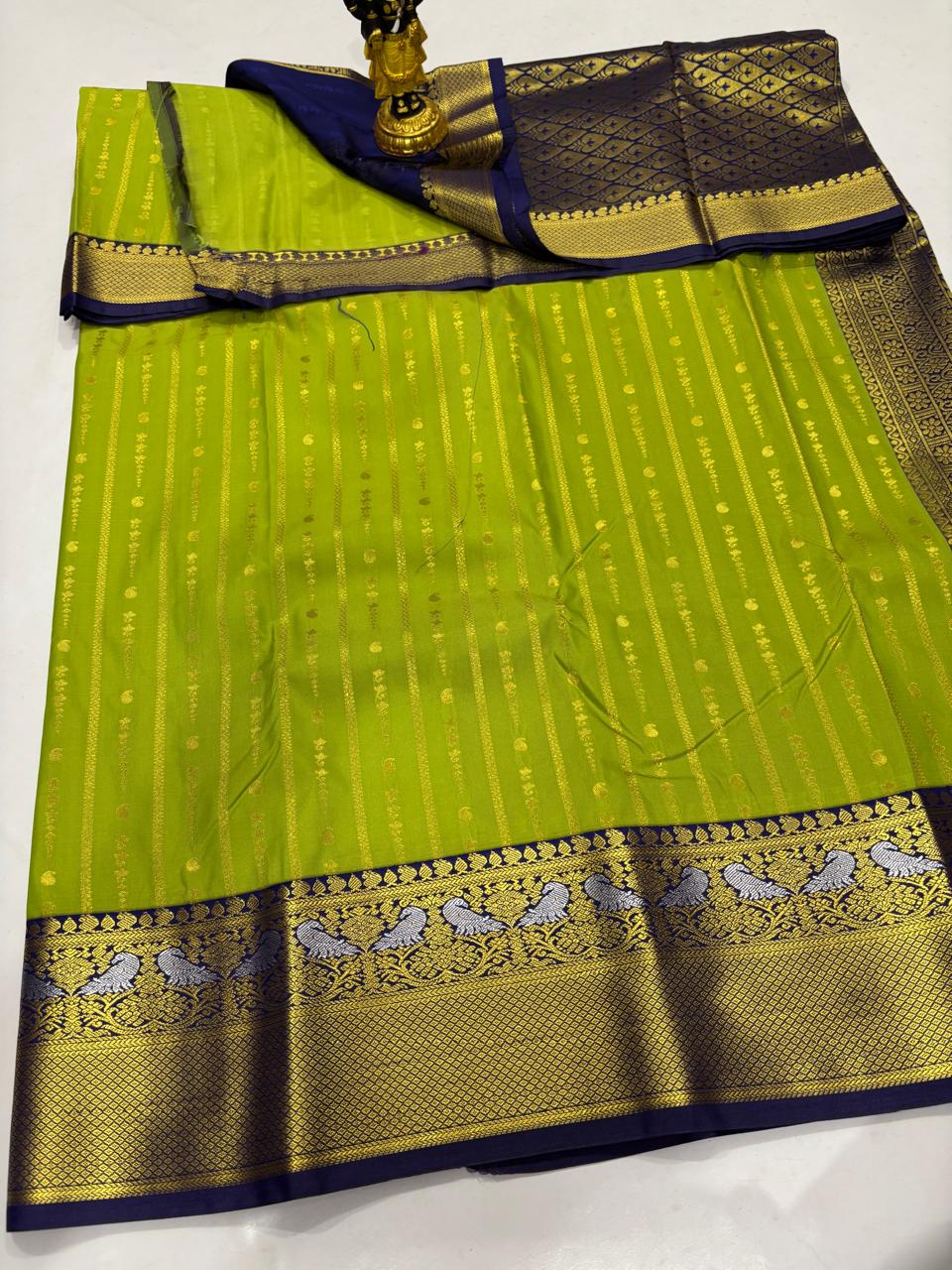 Lime Green & Midnight Blue Silver-Gold Sico