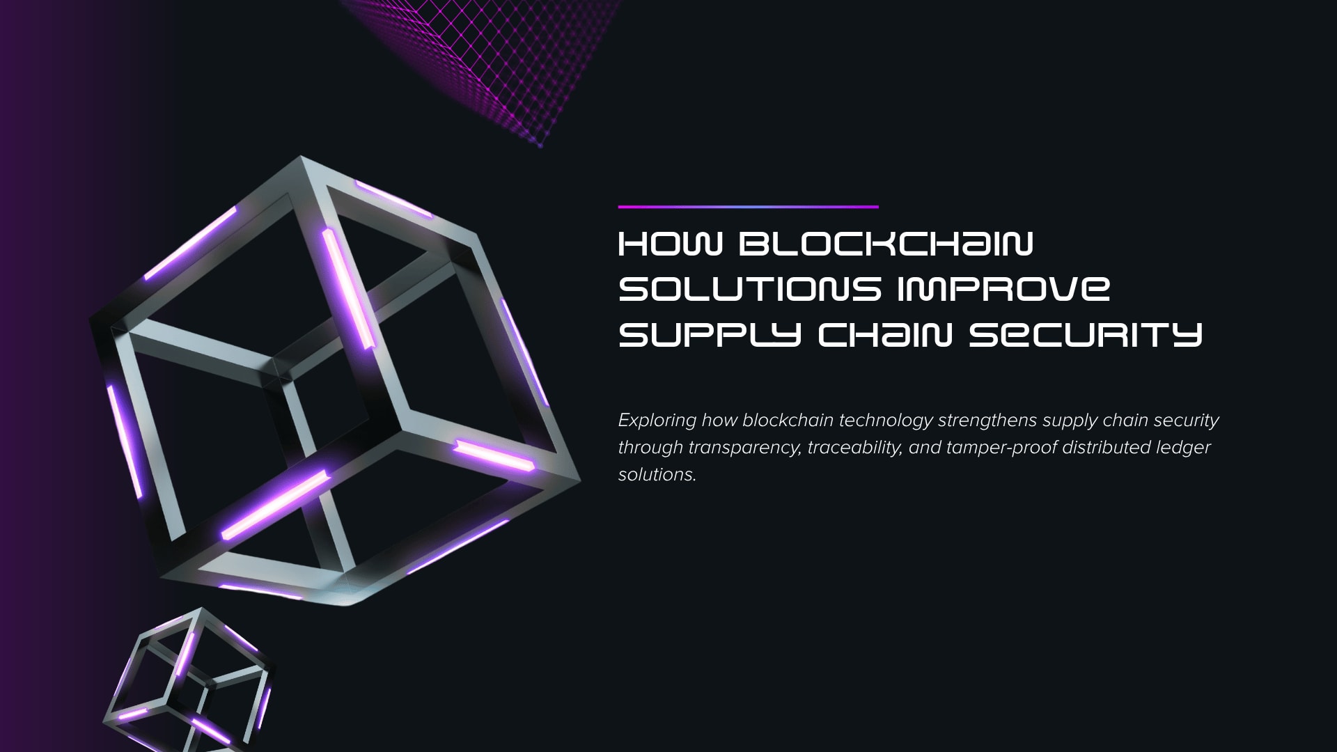 How Blockchain Solutions Improve Supply Chain Security