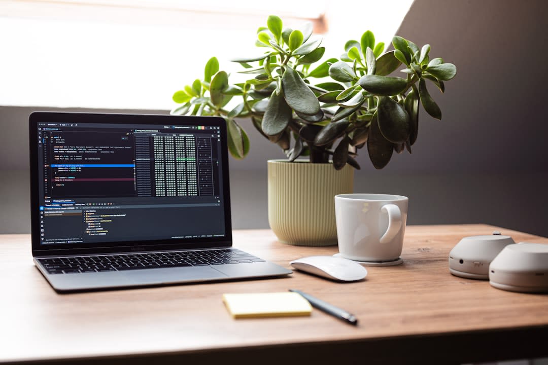 Developers collaborating in an AI-focused workspace