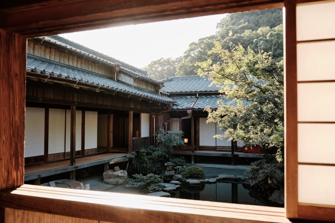 A Japanese court building symbolizing legal decisions on AI