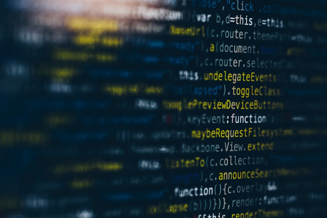 An image depicting a computer screen showing signs of a data breach