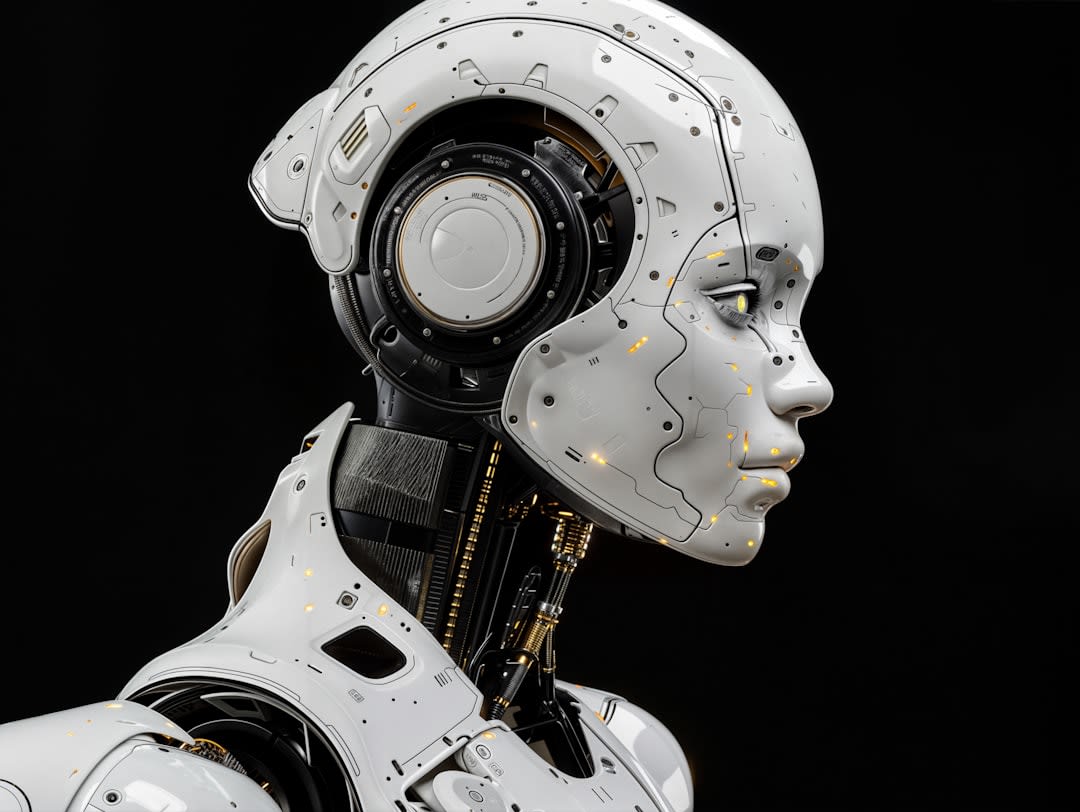 Two robots engaging in a debate, symbolizing AI agents in conflict