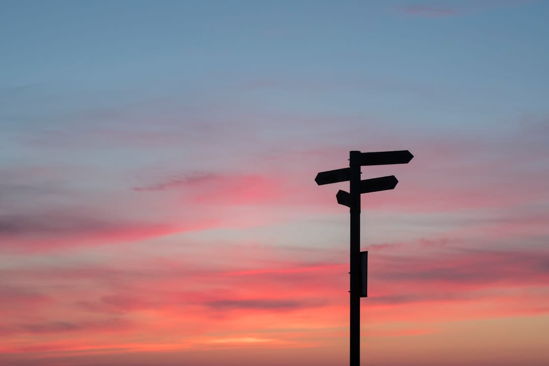 A person standing at a crossroad looking contemplative about their career path