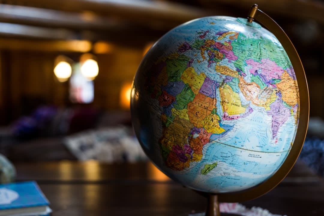 Diverse group of students from different countries engaging in education