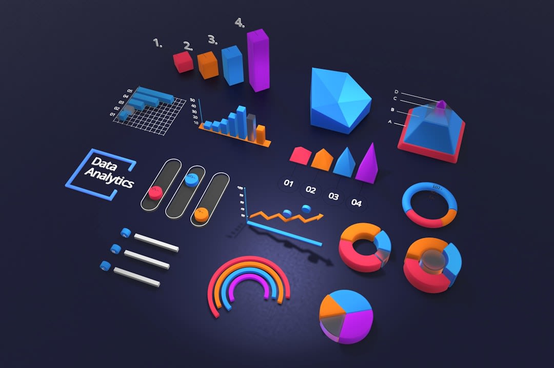 Data analytics dashboard with graphs and charts for insights