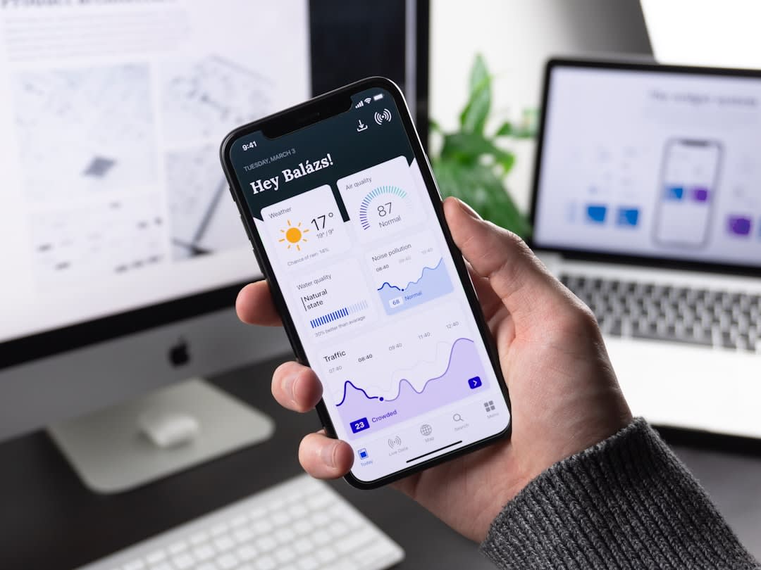 A smartphone displaying a personal finance application