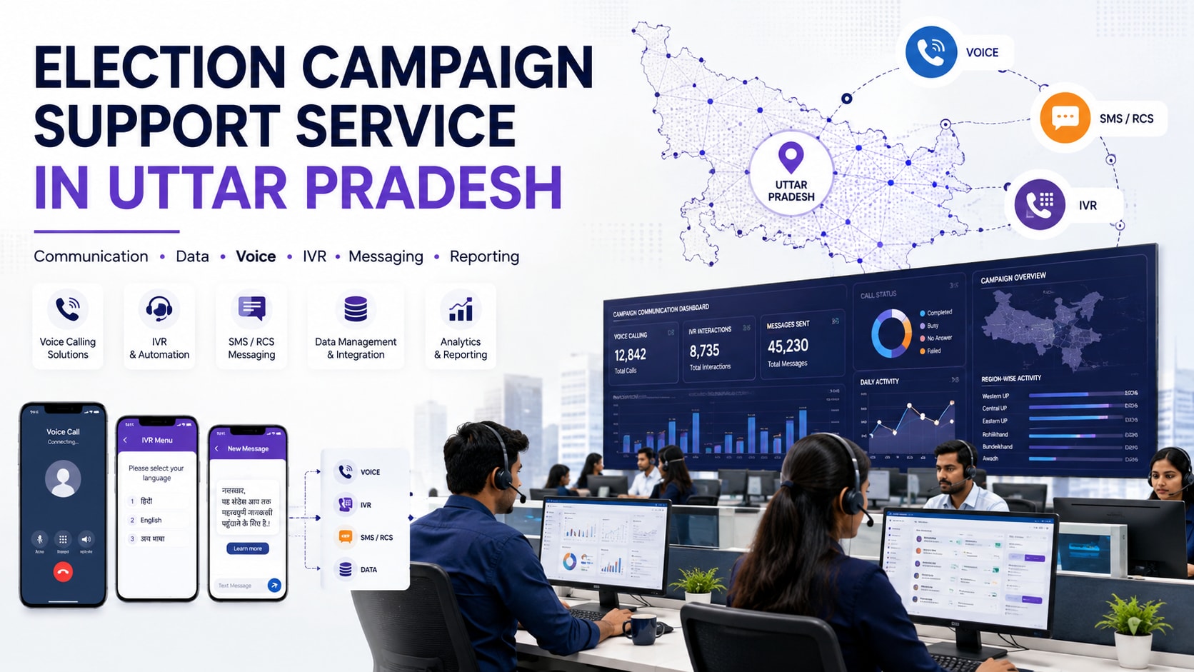Election Campaign Support Service in Uttar Pradesh