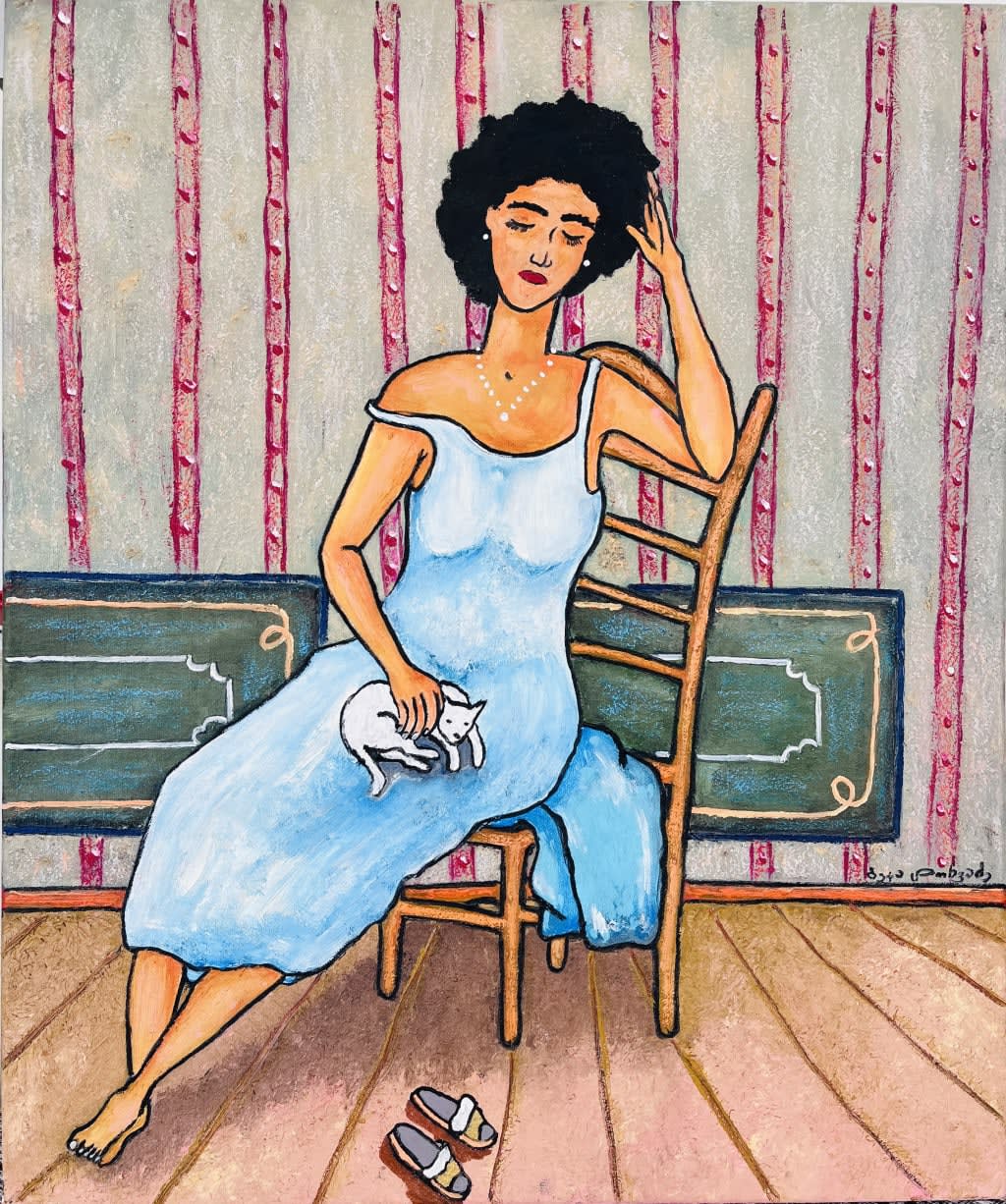 გოგონა და კატა