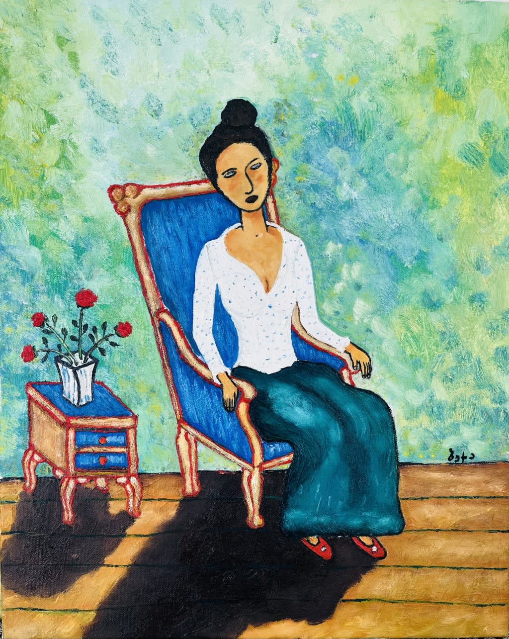 გოგონა და ვარდები