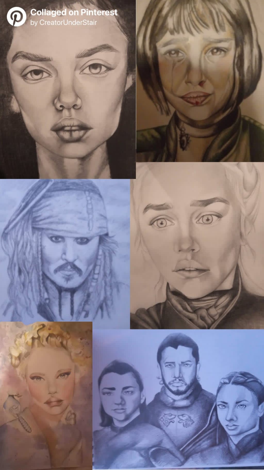 ხელით დახატული პორტრეტები შეკვეთით