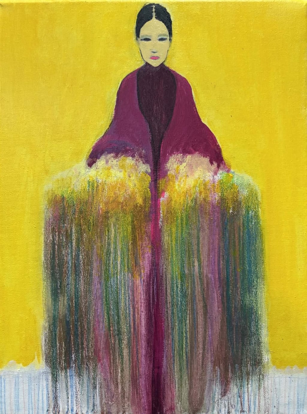 გოგონა თაიგულით