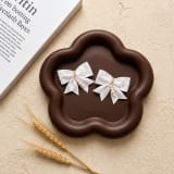 Ivory Pearl Bow Shoe Clip (Pair)