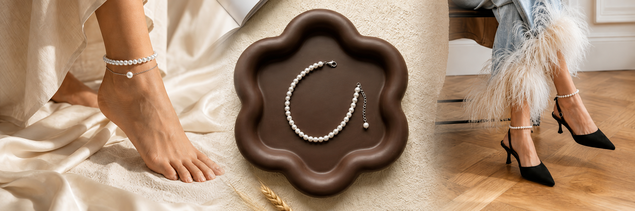 Pearl Grace Anklet Chain: The Quiet Detail That Makes Heels Look Bridal