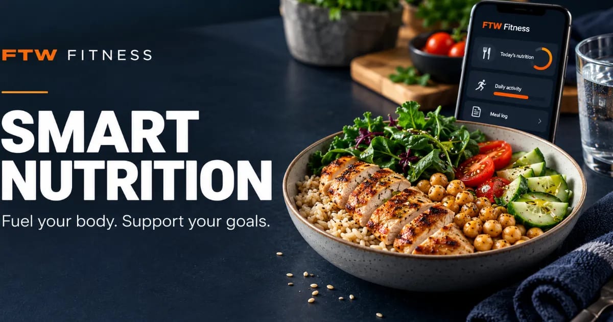 🍎 Smart Nutrition: Fueling Your Body and Mind with FTW Fitness